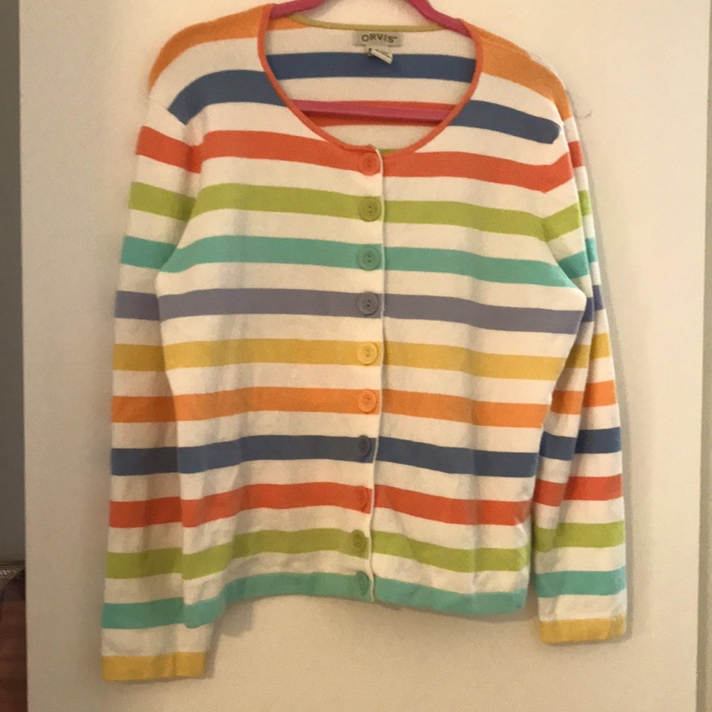 Or is light multi-color large sweater